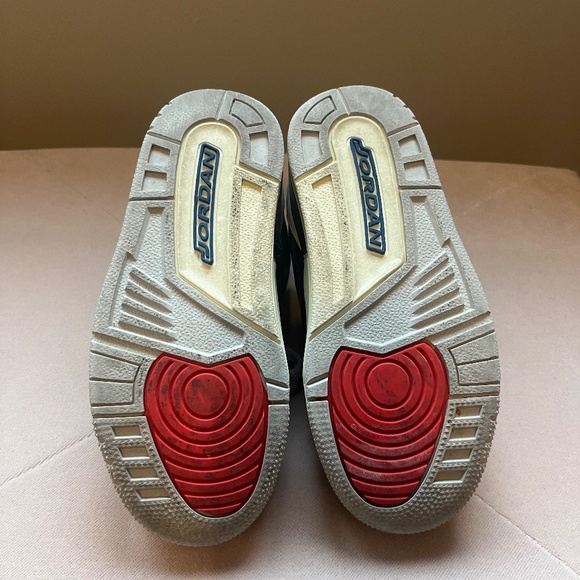 Retro Air Jordan 3 Rare Boys Size 11C in Black & Blue - Picture 9 of 9